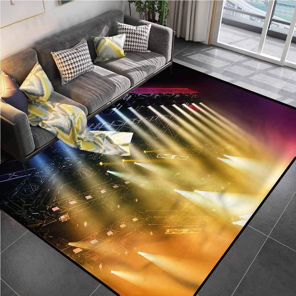 Area Rugs Print Large Carpet Musical Theatre, Concert Dance