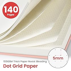 Dotted Spiral Journal Notebook for Women & Men, 140