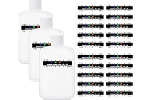 DRAGONFLYDREAMS 23 Pieces Urine Test Complete Kit Include 3 Pcs Synthetic Urine Bottles with 20 Pcs Temperature Test Papers, Portable Travel Bottle Adhesive Urine Test Strip Sticker for Urine Testing