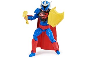 DC Comics, Superman Man of Steel Action Figure, DC Adventures, 12-inch, 9 Accessories, Collectible Superhero Kids Toys for Boys and Girls, Ages 4+