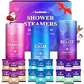 Shower Steamers, 18 Pack Set Shower Bombs with 6 Organic & Natural Fragrance, Self-Care & Relaxation Presents for Women and Men, Ideal for Personal Care and Birthday, Valentine's Day Presents