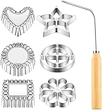 7 Pieces Rosette Iron Set, Bunuelos Mold with