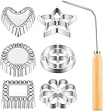 7 Pieces Rosettes Timbale Set, Rosette Iron Set