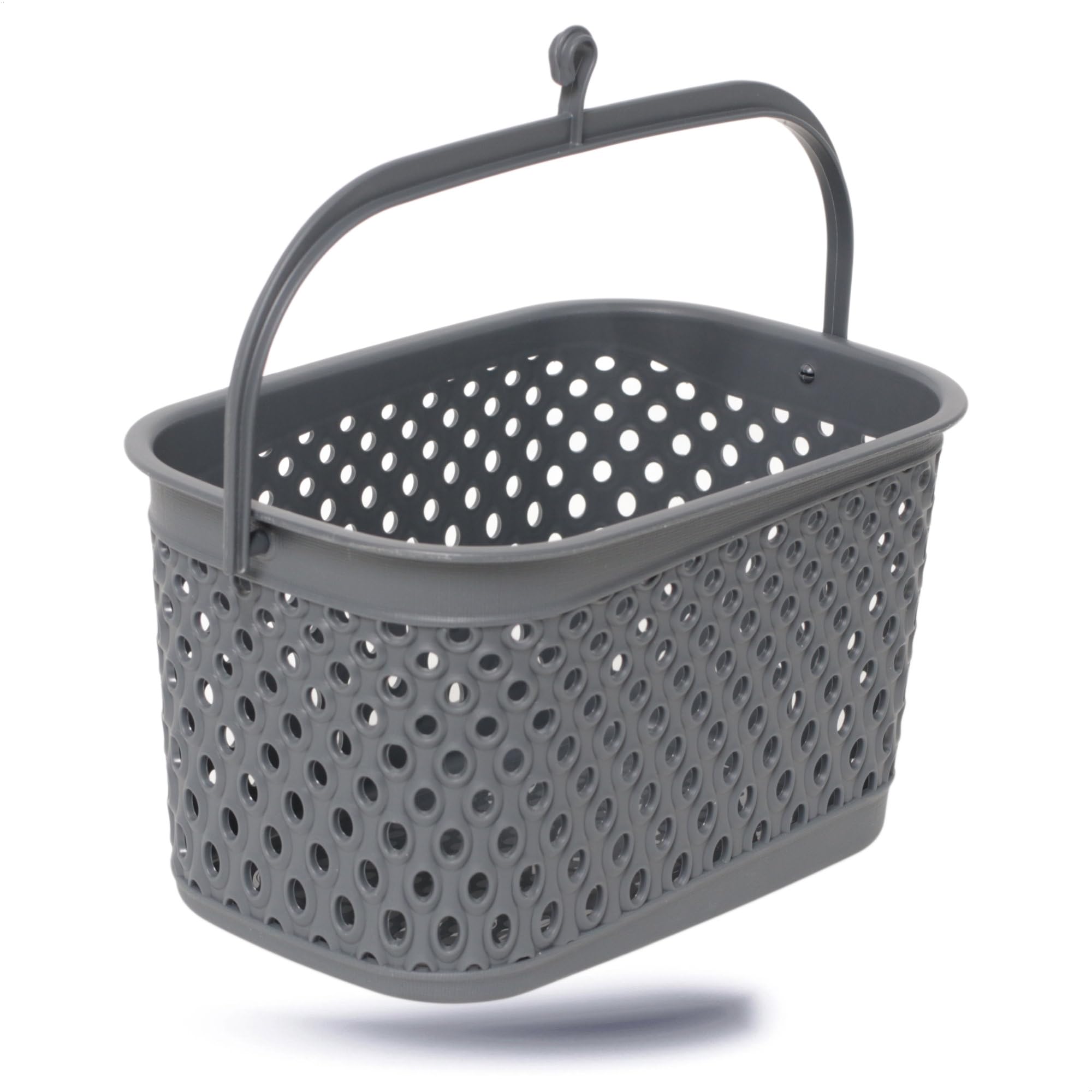 Kerafactum Peg Basket | Hanging Peg Basket | Basket Shaped Clothes Peg Basket | Peg Storage | Color, Dark Grey Hat, Peg Basket