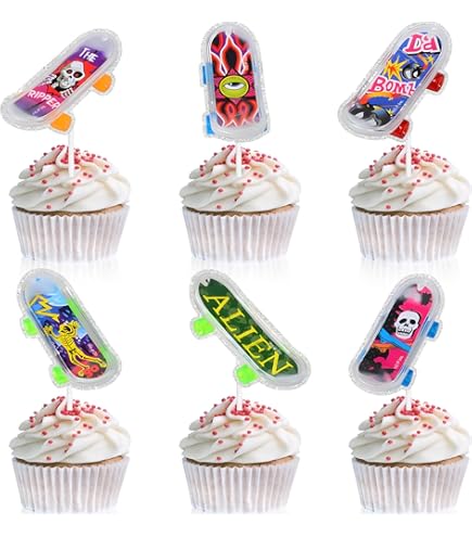 Roller Skating Favors 24pcs Purple Roller Skates Cupcake Wrappers Cheer To Boys... Roller Skating Party Favors