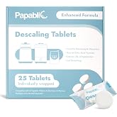 Papablic Descaling Tablets, 25 Count, Removes Milk &amp; Limescale | Compatible with Baby Brezza, Momcozy, Bottle Washer, Warmer, Sterilizer &amp; Formula Maker
