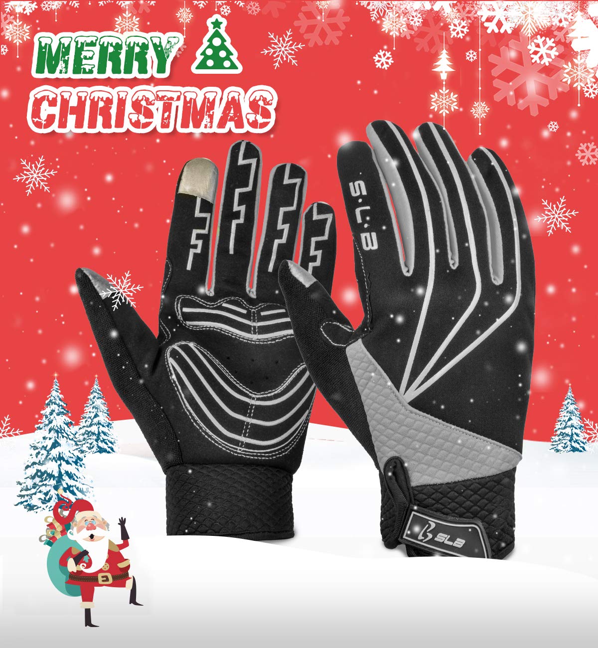 Fahrradhandschuhe Herren Radsporthandschuhe Rutschfeste und Stoßdämpfende Mountainbike Handschuhe mit Touchscreen Finger für Radsport MTB Road Race Downhill Wandern und andere Sports Unisex (Grau, M)