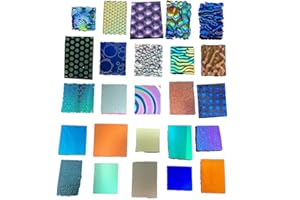 IDICHROIC Assorted Dichroic Glass on Black & Clear - 96 COE - 4oz