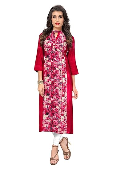 Navabi Export Womens Rayon Fabrics A-Line Kurta (VF-KU-133)