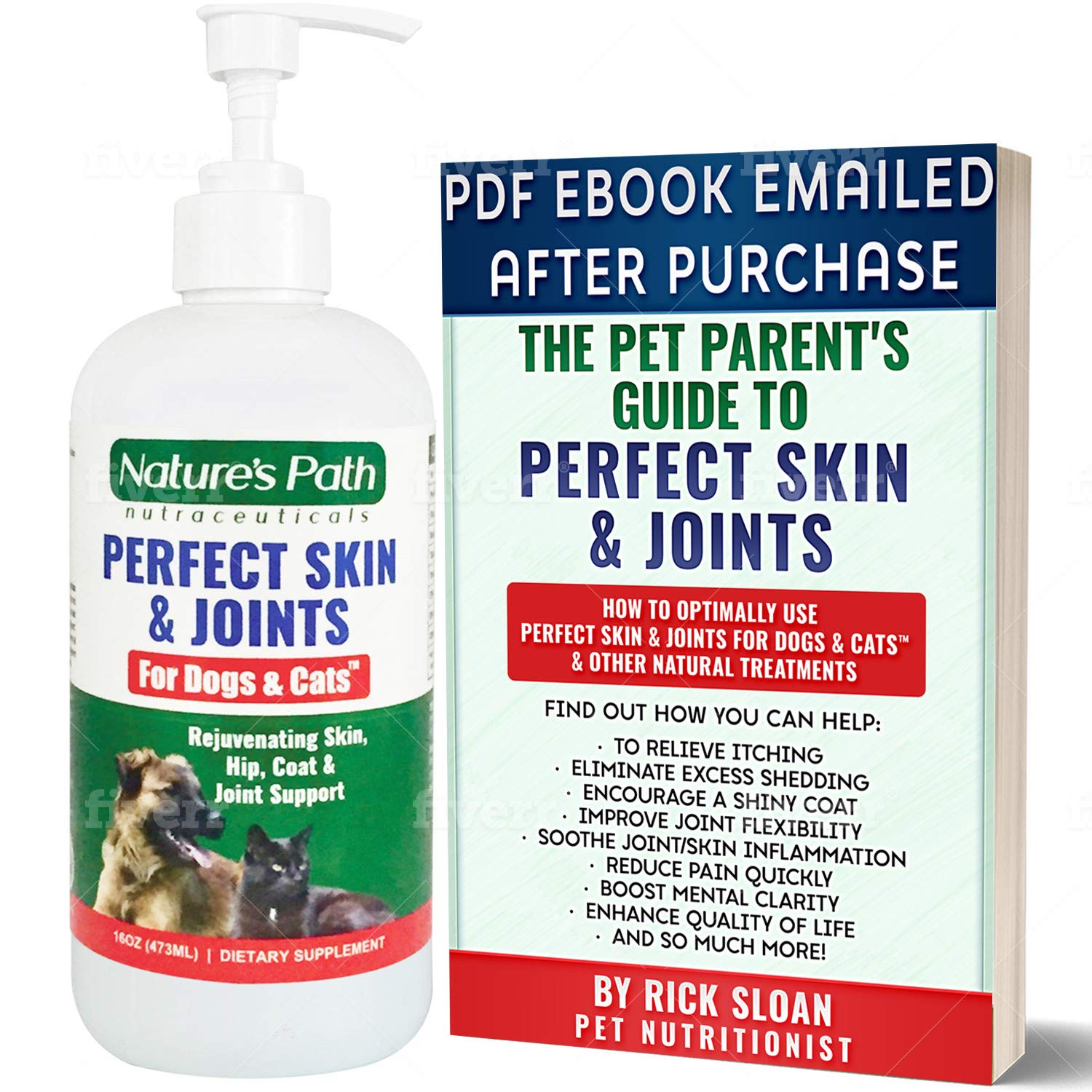 Cat Dog Skin Coat Supplements Pet Vitamins Hip Joint Care Arthritis