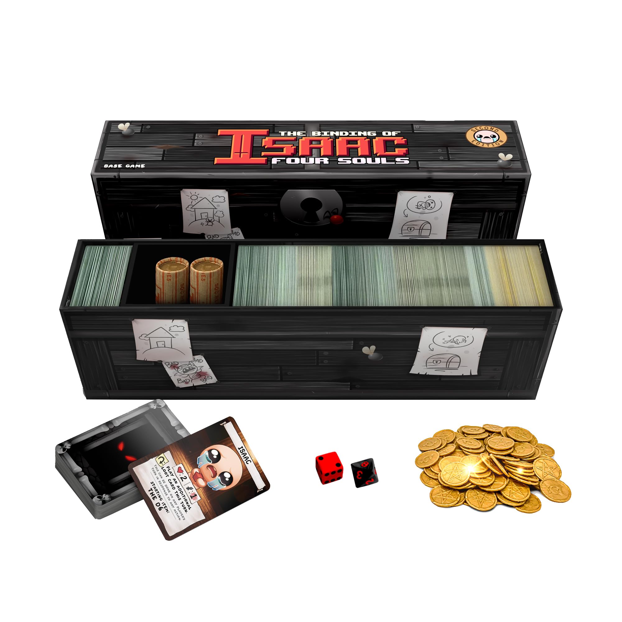 Maestro Media: The Binding of Isaac: Four Souls (2nd Edition) - Strategy Card Game, Officially Licensed, Ages 13+, 1-4+ Players, 30 Min