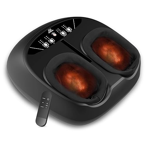 Snailax Foot Massager with Heat, Remote Control, Shiatsu Heated Foot  Massager Machine with Deep Kneading, Rolling, Compression, Vibration, Size  13 in
