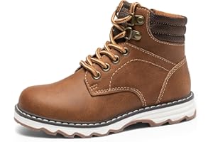 KELISI Boys Ankle Boots Kids Winter Walking Boots Shoes Boy Zipper Boot Hiking Boots