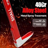 Shall 3-Piece Nail Puller Set 8 10 12 Inch Heavy Duty Crowbar High Carbon Steel view 3