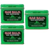 Bag Balm Vermont's Original Hand Moisturizer, Hand Balm for Dry Skin, Cracked Hands, Heels &amp; Dry Hands Treatment, For Dogs and More Ointment, Lotion - 8oz Tin, 3 Pack