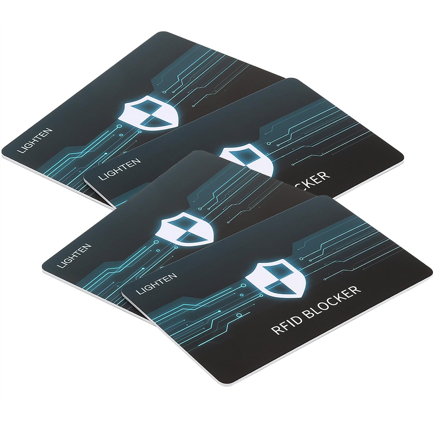 Lighten 4 Pack RFID Blocking Card Scan Blocker AntiScanning Identity