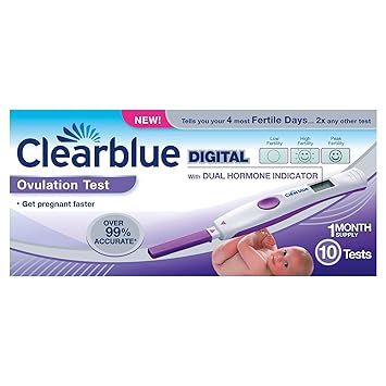 3 x Clearblue Digital Ovulation Test with Dual Hormone Indicator 10 Test Pack