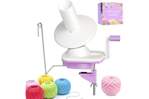 OPSTIN Yarn Winder,Yarn Ball Winder,Hand Operated Yarn Ball Winder,Yarn Cake Winder,Manual Wool Yarn Cone Ball Winder with Free 50g Wool Roll