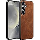 X-level for Samsung Galaxy S25 Plus Case,Slim Premium PU Leather Soft TPU Bumper Shockproof Protective Phone Cover for Samsung S25 Plus 2025 (Brown)
