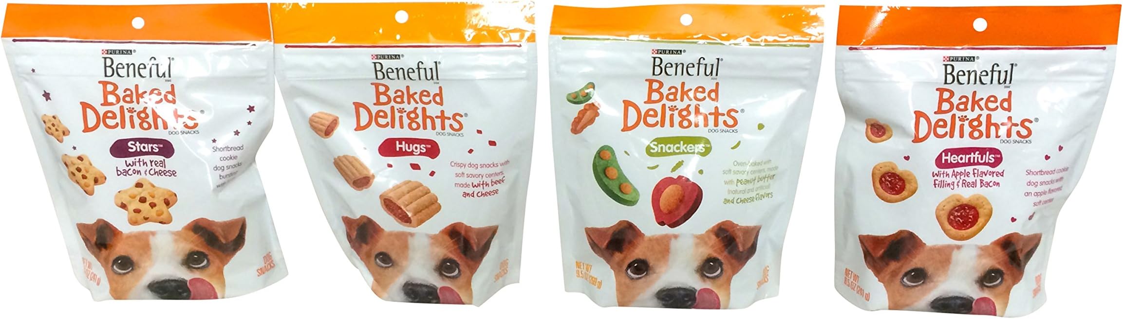 Purina Beneful Baked Delights Variety Bundle Pack of 4 Flavors