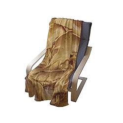 Ambesonne Peanut Butter Throw Blanket, Creamy