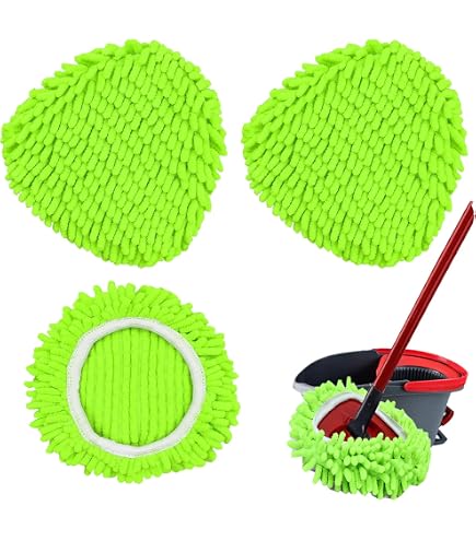 2 Pack Brosse de nettoyage à rotation améliorée pour remplacement de tête de balai à serpillère compatible avec le système Vileda EasyWring 1 réservoir, tête de balai-éponge, plus de couches de poils 2 Pack Brosse de nettoyage à rotation améliorée pour remplacement de tête de balai à serpillère compatible avec le système Vileda EasyWring 1 réservoir, tête de balai-éponge, plus de couches de poils