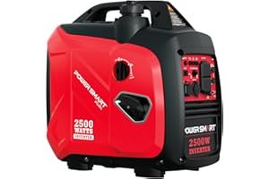 PowerSmart 2500W Portable Inverter Generator, Whisper Quiet Generator for Camping, Emergency Use, Lightweight 39.7lbs(18kg)