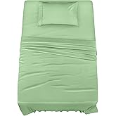 Utopia Bedding Twin Sheet Set – 3 Piece Bed Sheets for Twin Size Bed, Soft and Breathable Microfiber, Includes 1 Fitted Sheet, 1 Flat Sheet and 1 Pillowcase (Sage)