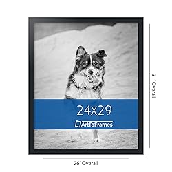 ArtToFrames 24x29 Inch Black Picture Frame, This