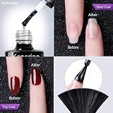 Kanorine Gel Nail Polish Base Coat and Top Coat Duo 2x10ml Shine Finish view 8