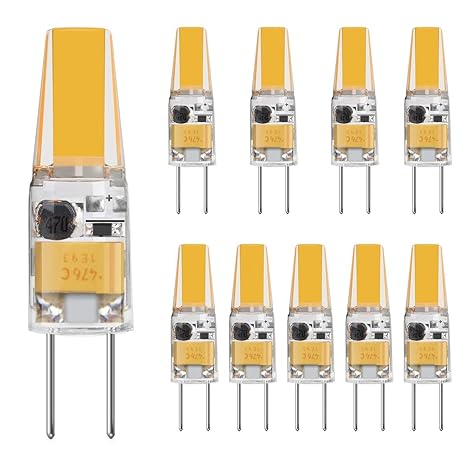 TINS 10 X G4 3W LED Lampen,3000K Warmweiß 250LM LED Bi-Pin-Lampe?250 Lumen G4 LED 3000K AC/DC 12V?Nicht-Dimmbar?CRI: RA> 80?L