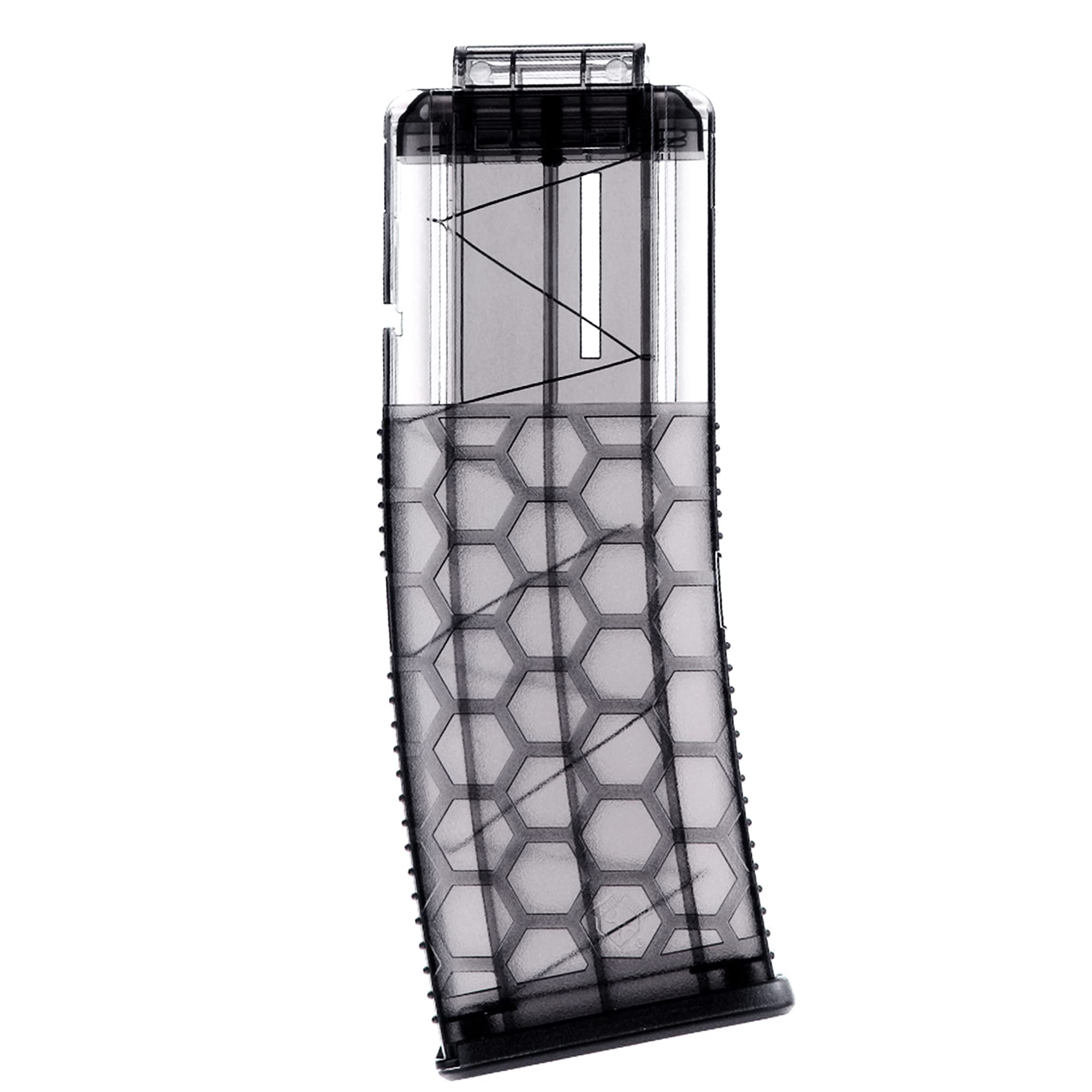 18-Dart Magazine Clips For Nerf Blasters - 3 Pack Transparent White Quick Reload Clips