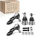 A-Premium Set of 4, Front Upper & Lower Ball Joints Kit, Compatible with Ford Crown Victoria 1995-2002, Lincoln Town Car 1995-2002, Mercury Grand Marquis 1995-2002