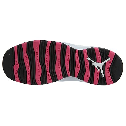 JORDAN Retro 10 Big Kids Style, Pure Platinum/Vivid Pink/Black