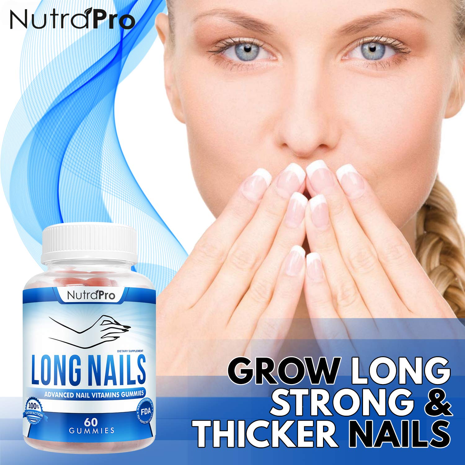 Nail Vitamins for Stronger Nails - Nail Growth Treatment and Strengthener Supplement Gummies – Grow Nails Fast And Strong for Better Nails. With Biotin And Collagen. : Beauty