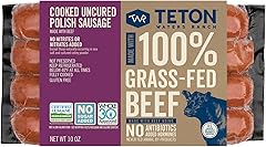 Teton Waters Ranch 100% Grass Fed Beef Polish Sausage, 10 oz