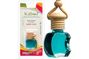 Kabod New Car Scent Hanging Air Freshener | Essential Oil Diffuser for Car | Long-Lasting Fresh Smell | Odor Eliminator for Smoke, Food & Pets | 10 ml