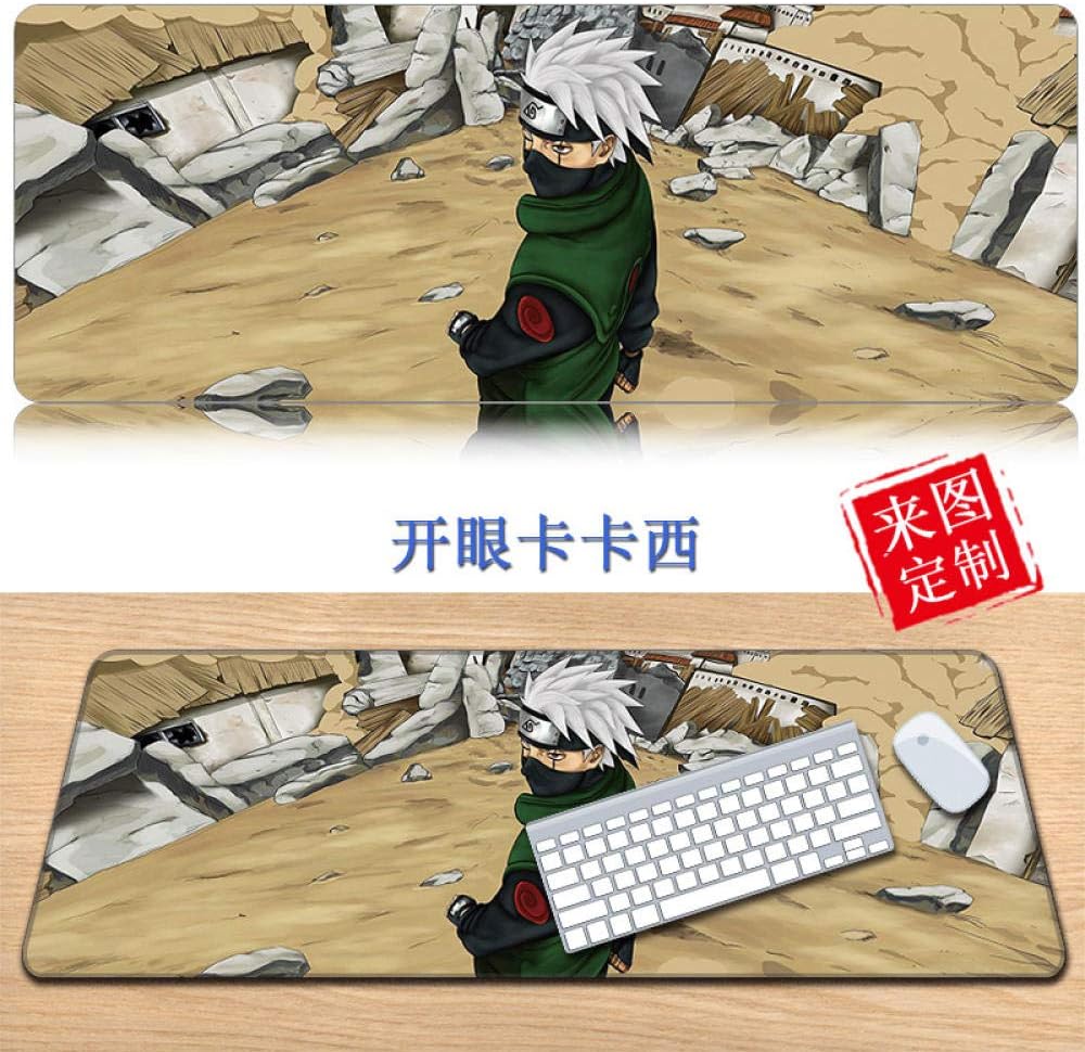 Mouse Pad One Piece Naruto Anime Mouse Pad PC Gaming Computer Mousepad Large Desk Mat,90x40x0.3cm