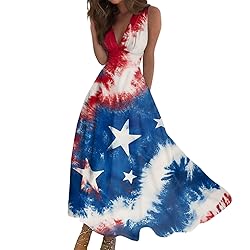 CHRATLHI 4th of July Dress for Women Summer