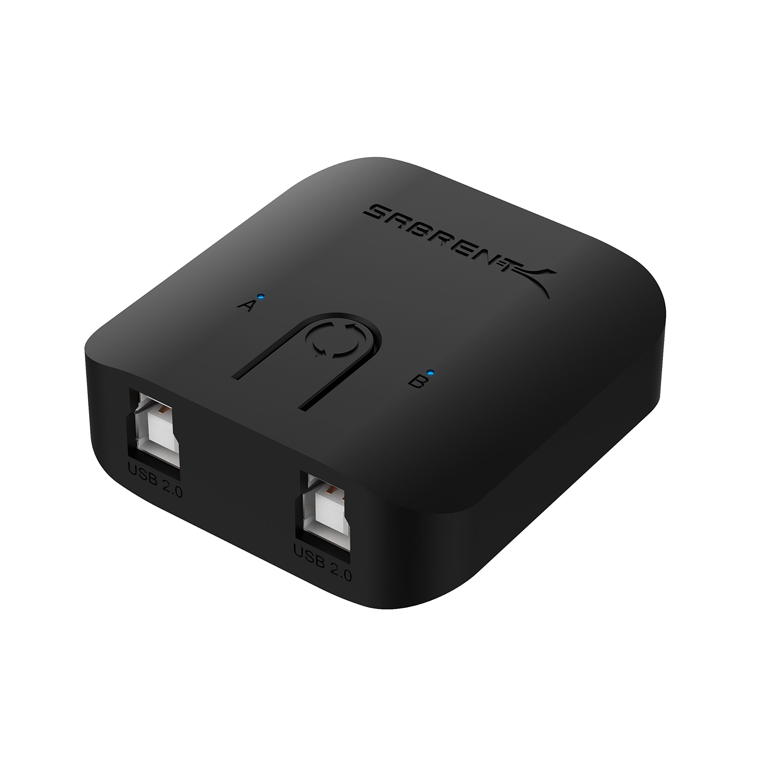SABRENT USB 2.0 Sharing Switch for Multiple Computers and Peripherals LED Device Indicators (USB-SW20)