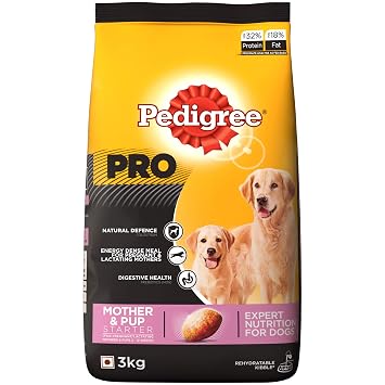 Pedigree PRO Expert Nutrition Lactating/Pregnant Mother & Pup (3-12 Weeks) Dry Dog Food 3kg Pack