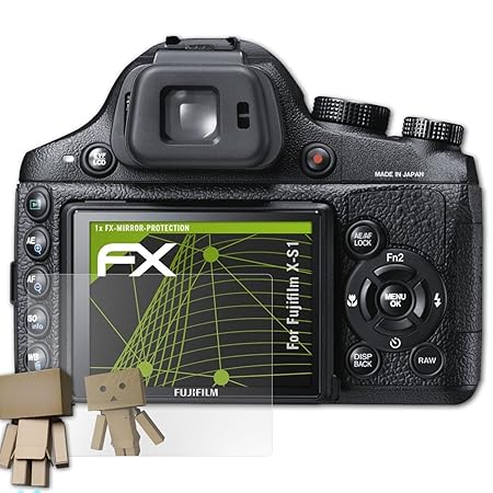 atFoliX Displayfolie für Fujifilm X-S1 Spiegelfolie, Spiegeleffekt FX Schutzfolie