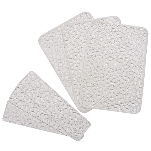 Kuber Industries PVC Fridge Mat with Fridge Door Tray mat 6 Pcs