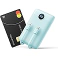 WeeFancy Mini Portable Charger with Built-in Cables 22.5W Fast Charging Power Bank USB-C Small Battery Pack 10000mAh Travel Essential Slim Battery for iPhone, Samsung, Android, and More