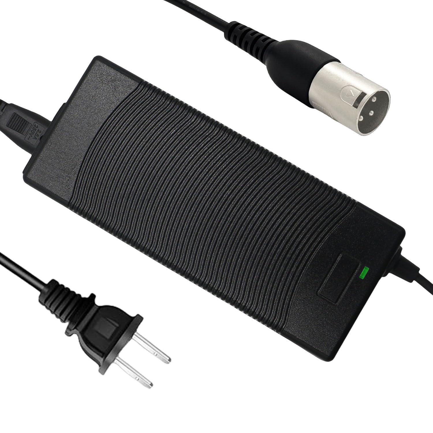 Photo 1 of THEPRO 54.6V 2A Battery Charger for 48V Lithium Battery, 3pin XLR Plug, D12mm 3-Prong Inline Connector (3pin XLR Plug)