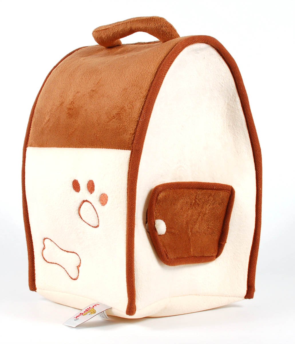 Unipak 12" Plush Dog House Carrying Case with Five (5) Stuffed Animal
