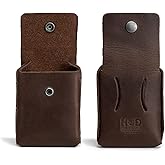 Hide & Drink, Waist Wallet, Holds Up to 20 Cards, Folded Bills & Coins, Charging Cables, Full Grain Leather, Handmade, Bourbon Brown