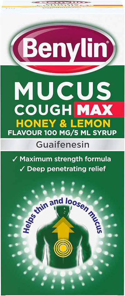 Benylin Mucus Cough Max Honey & Lemon 100 mg/5 ml Syrup 300 ml