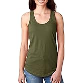 Next Level 1533 Ideal Racerback Tank Military Green Small