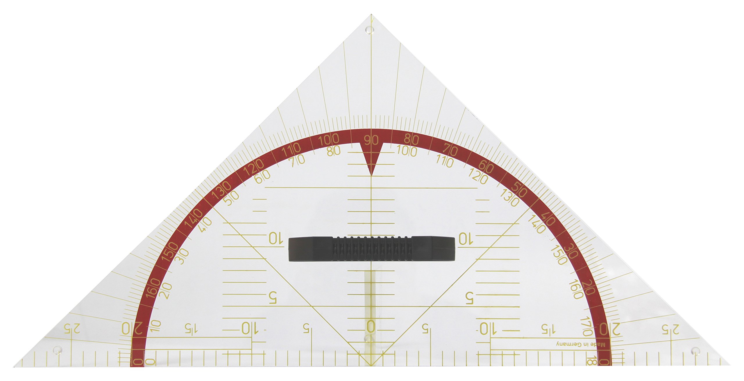WISSNER active learning Magnetic Geo Set Square Transparent 45° 60cm
